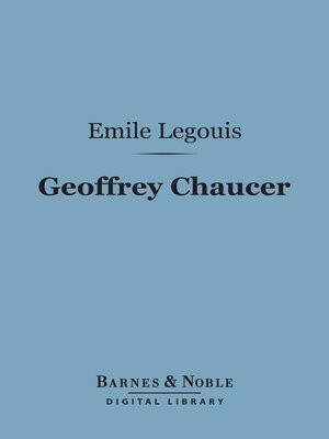 cover image of Geoffrey Chaucer (Barnes & Noble Digital Library)
